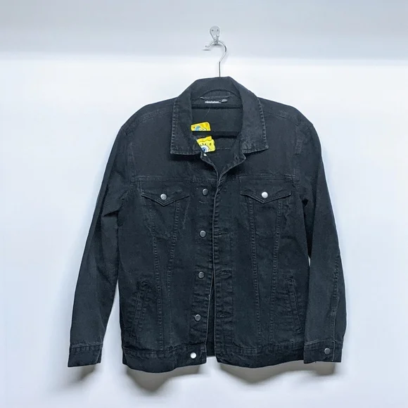 Nickelodeon Sponge Bob Unisex Black Jean Jacket L - Picture 2 of 8